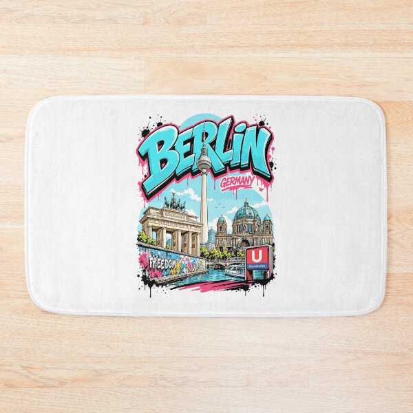 Item preview, Berlin Street Art Urban Graphic Tee designed and sold by AtuqStudio.