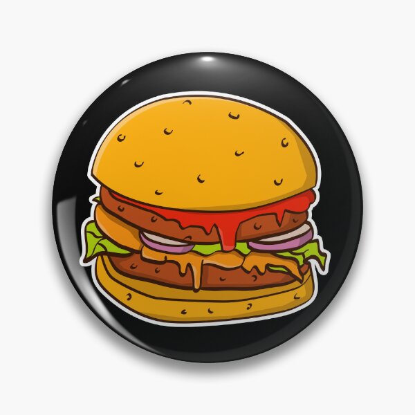 Artikelvorschau, Illustration eines schmackhaften Cheeseburgers mit Ketchup, Zwiebeln und Salat entworfen und verkauft von Stef Ringoot, cartoons and illustrations.