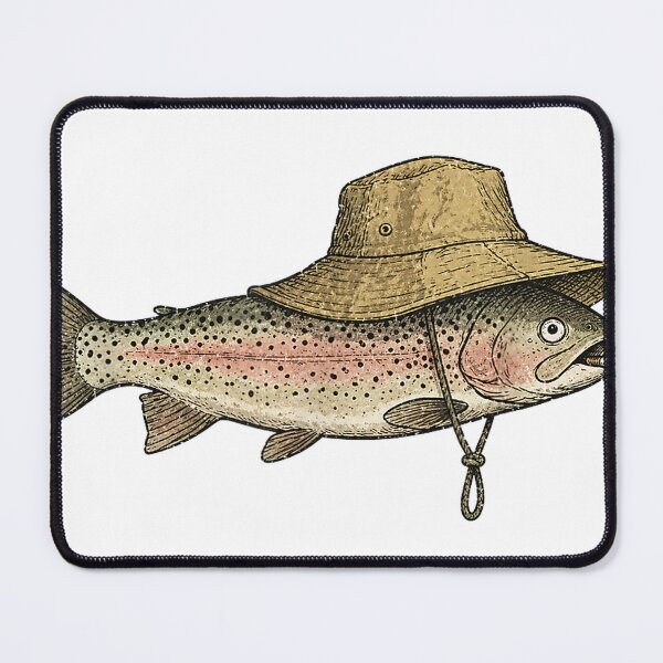 Item preview, Cool Trout Fish Smoking Outdoor Angler Humor Art T-Shirt designed and sold by Juvestore24.