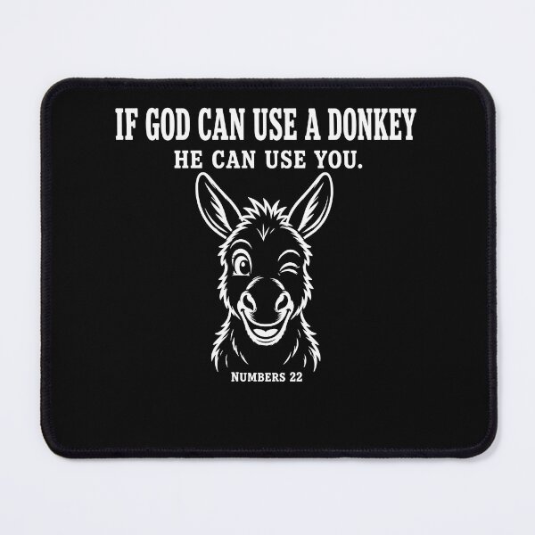 Item preview, If God Can Use A Donkey He Can Use You – Funny Christian Bible Humor Design designed and sold by PosiMCreations.