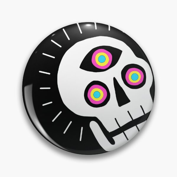 Item preview, Psychedelic Eye Skull Radiance Shape designed and sold by ARTBYKTANA.