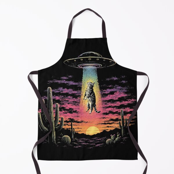 Item preview, UFO Abduction Cat Funny Vintage Cat Meme Retro Graphic designed and sold by Artifyo.