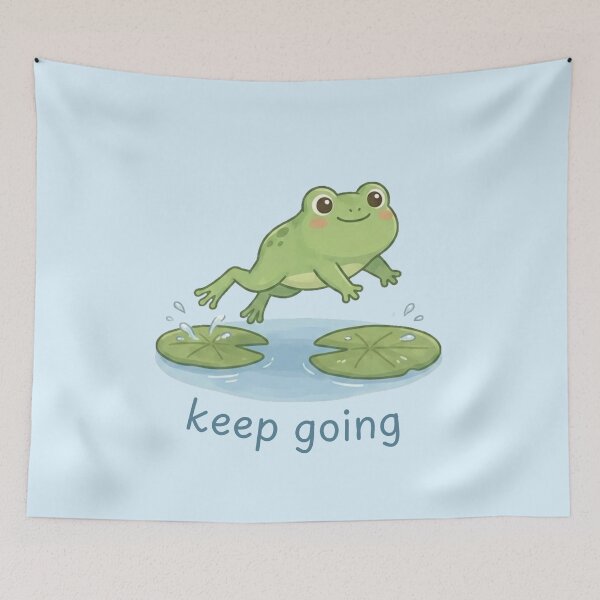 Item preview, Keep Going Frog | Daily Reminder designed and sold by Lucesco.