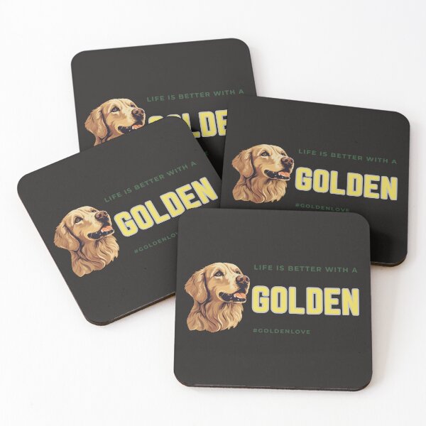 Item preview, Life is Better with a Golden designed and sold by HideawayMtn.