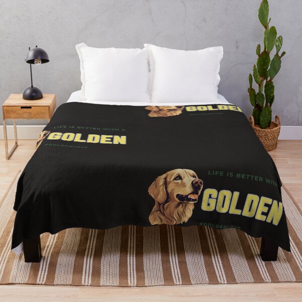 Item preview, Life is Better with a Golden designed and sold by HideawayMtn.