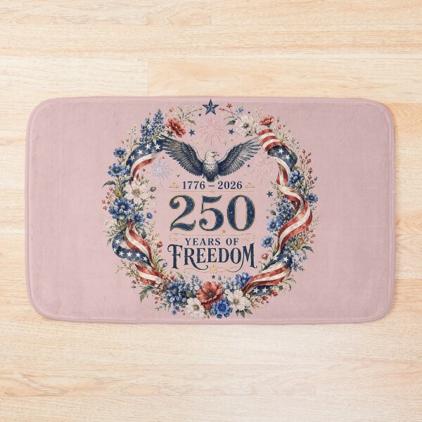 Item preview, Elegant America 250 Years of Freedom Vintage Patriotic Floral Wreath designed and sold by ImagineNInk.