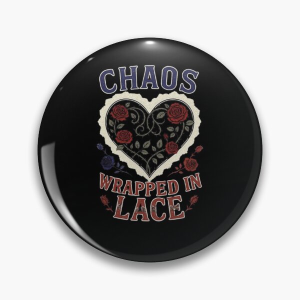 Item preview, Chaos Wrapped In Lace Gothic Heart Rose Thorns Tshirt designed and sold by HopeAndHustle.