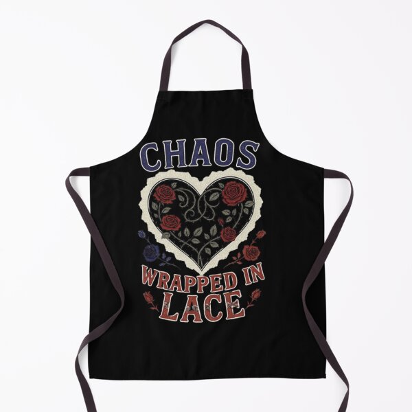 Item preview, Chaos Wrapped In Lace Gothic Heart Rose Thorns Tshirt designed and sold by HopeAndHustle.
