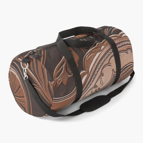 Item preview, Tooled Leather Western Floral Pattern Vintage Cowboy Rustic Leathercraft Design designed and sold by CoastalEmp.