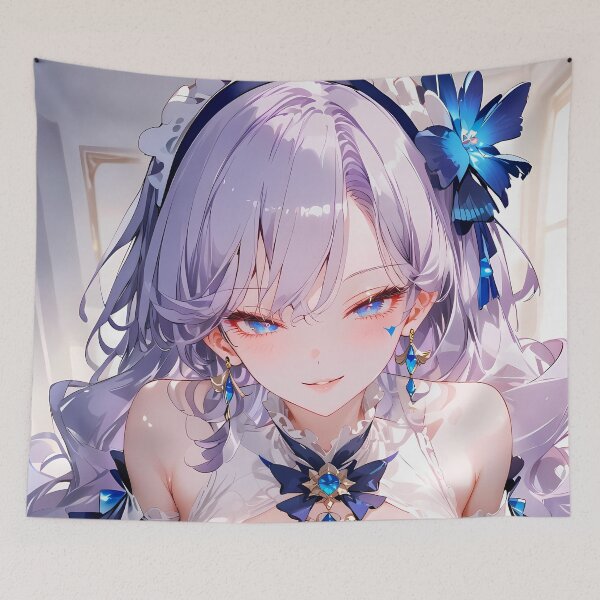 Item preview, Cantarella Wuthering Waves Blue Butterfly Elegance designed and sold by riadjamai.
