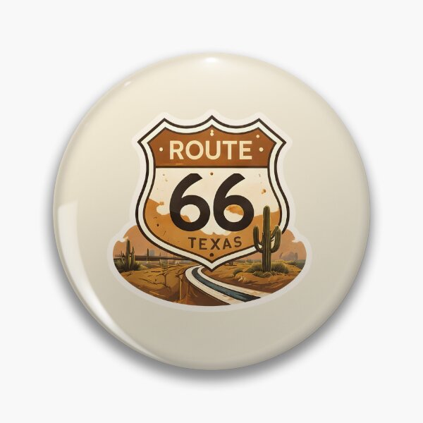 Item preview, Route 66 Texas Section Watercolor – Historic Highway Travel designed and sold by ChemicalXShop.