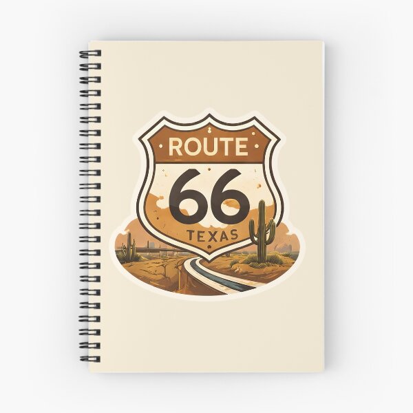 Item preview, Route 66 Texas Section Watercolor – Historic Highway Travel designed and sold by ChemicalXShop.