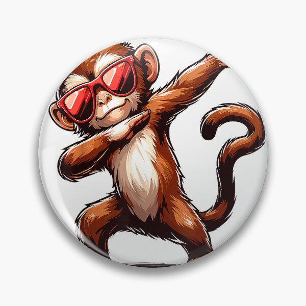 Item preview, Dabbing Monkey with Sunglasses Monkey Animal T-Shirt designed and sold by Voila-creative.
