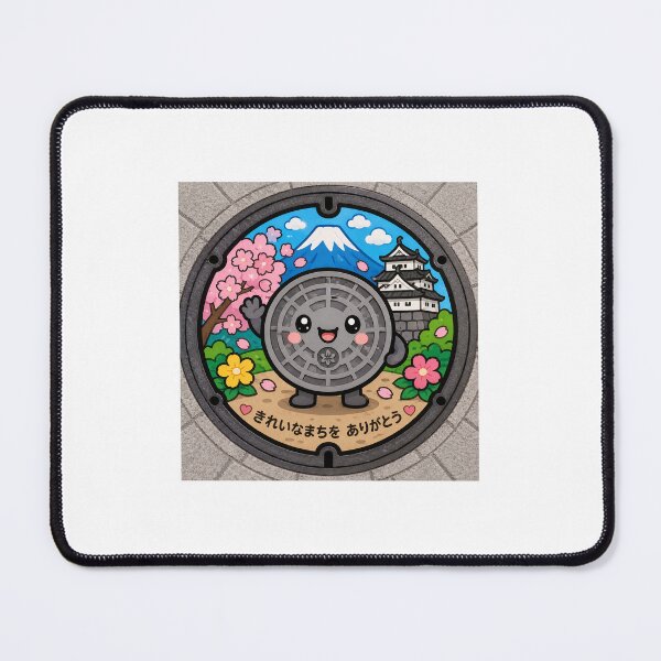 Item preview, Cute Japanese Manhole Character Design designed and sold by オルフェドリーム.