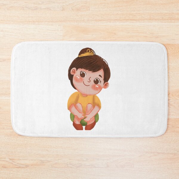 Item preview, Cute Toddler Girl Hair Bun Illustration designed and sold by Bellayutart.