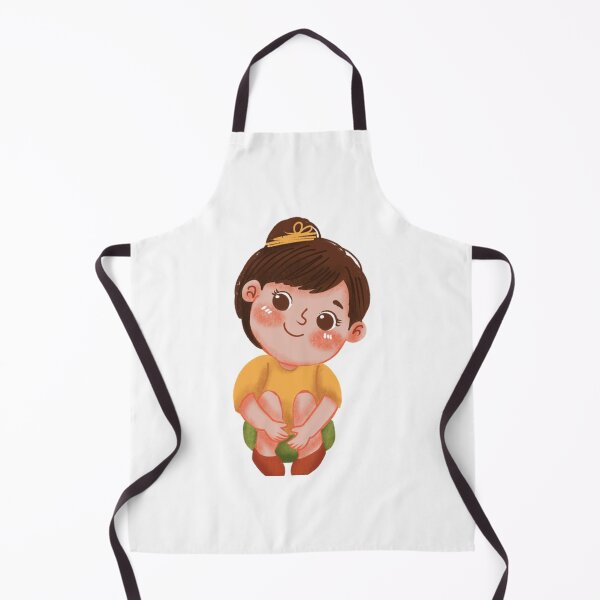 Item preview, Cute Toddler Girl Hair Bun Illustration designed and sold by Bellayutart.