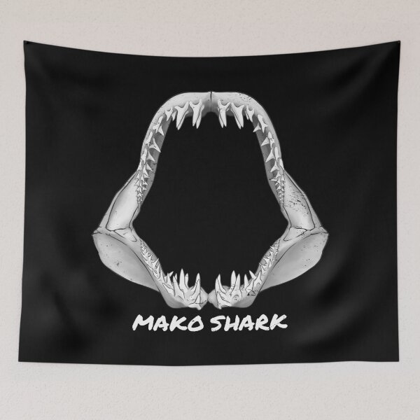 Aperçu de l'œuvre Copie de mâchoire de requin mako créée et vendue par NicGrayGraphic.