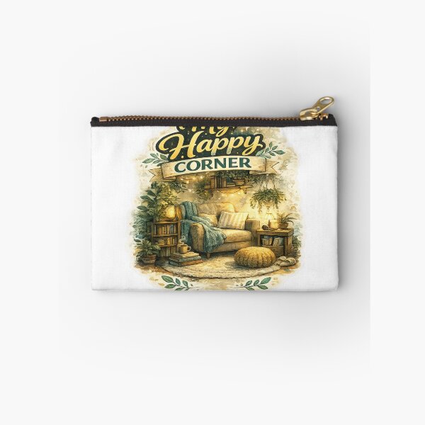 Item preview, My Happy Corner | Cozy Reading Nook Aesthetic Sticker designed and sold by Genzfirevibes.