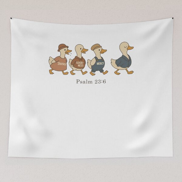 Artikelvorschau, Shirley Goodness Mercy Psalm 23:6 Cute Christian Goose entworfen und verkauft von nosu-art-pod.