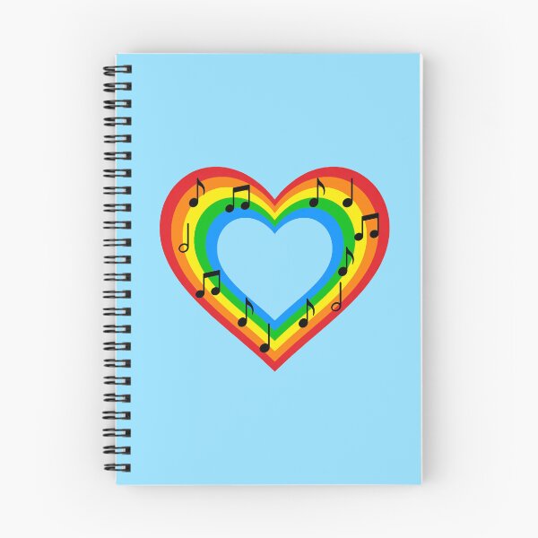 Item preview, Music is Love Rainbow Heart designed and sold by Periwinkle Popsicle.