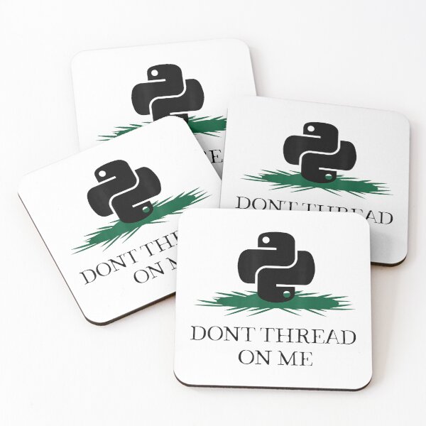 Item preview, DONT THREAD ON ME Funny Python Programming Pun T-Shirt T-Shirt designed and sold by KTY-NUSS.