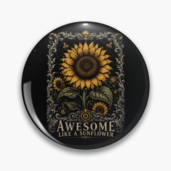 Item preview, Awesome Like A Sunflower – Vintage Floral Sunflower Lover Design designed and sold by PosiMCreations.