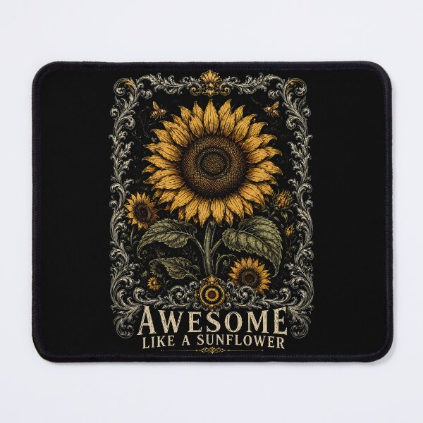 Item preview, Awesome Like A Sunflower – Vintage Floral Sunflower Lover Design designed and sold by PosiMCreations.