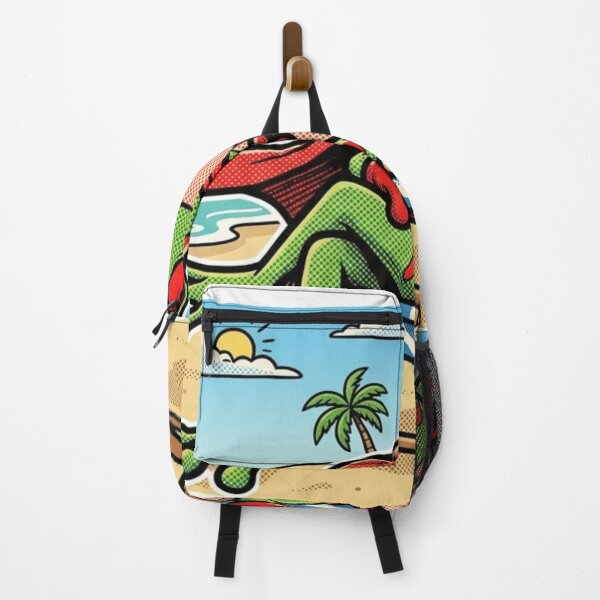 Item preview, Super Frog - Beach Vacation & Retro Comic Hero designed and sold by OPTTAS.