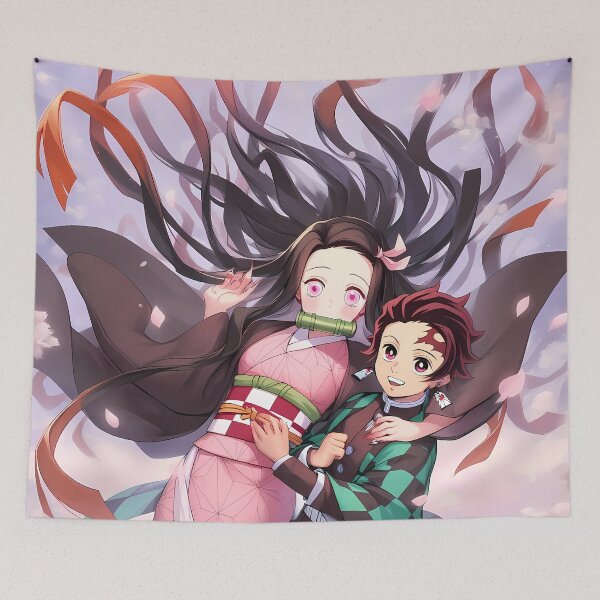 Item preview, Tanjiro Kamado Demon Slayer Dreamy Sky Ride With Nezuko designed and sold by riadjamai.