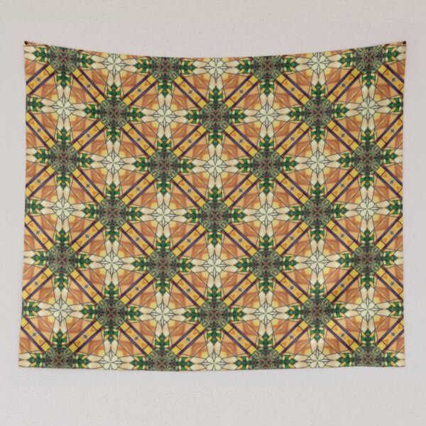 Item preview, Stained Glass Window Pattern designed and sold by Shy Fractal Designs.