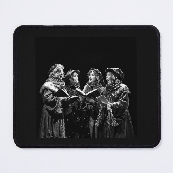 Item preview, Victorian Christmas Carolers – Black and White Holiday Choir Art designed and sold by inkoutninja.