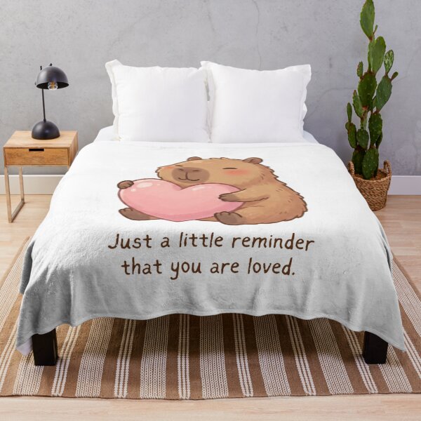Item preview, Just a little reminder that you are loved Capybara | Daily Reminder designed and sold by Lucesco.