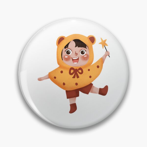 Item preview, Cute Toddler Girl Hair Bun Illustration designed and sold by Bellayutart.