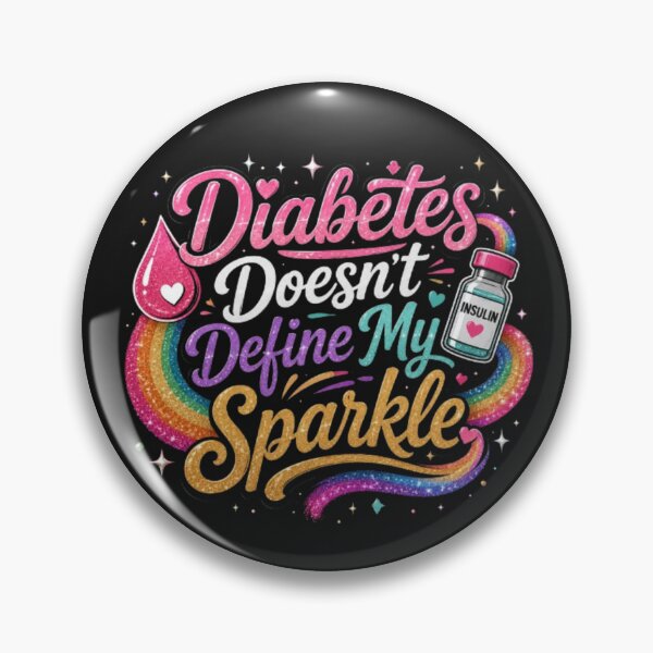 Item preview, Diabetes Humor – Diabetes Doesn't Define My Sparkle designed and sold by DiabetesPrints.