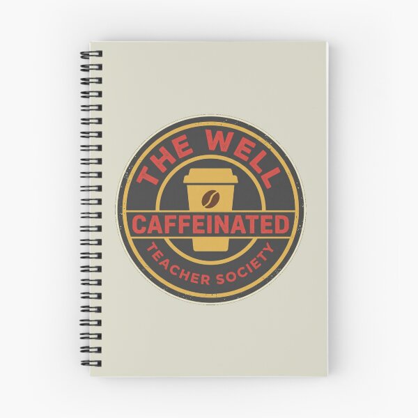 Item preview, The Well Caffeinated Teacher Society - Retro Coffee Badge Back To School Teacher Shirt designed and sold by ICANTWithoutCOFFEE.
