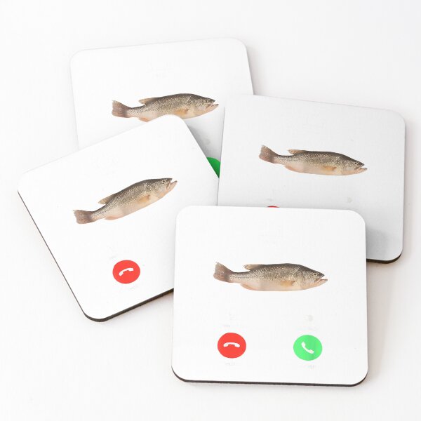Item preview, Fih Calling Remind me Message Decline Accept Phone Call Fish T-Shirt designed and sold by JJLetterDesigns.