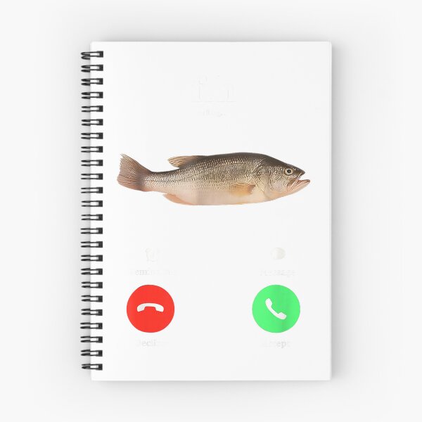 Item preview, Fih Calling Remind me Message Decline Accept Phone Call Fish T-Shirt designed and sold by JJLetterDesigns.