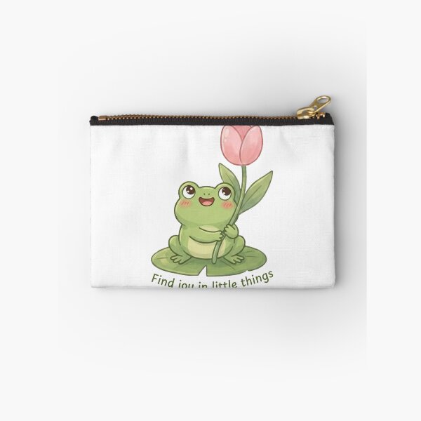 Item preview, Find joy in little things. Cute Frog | Daily Reminder designed and sold by Lucesco.