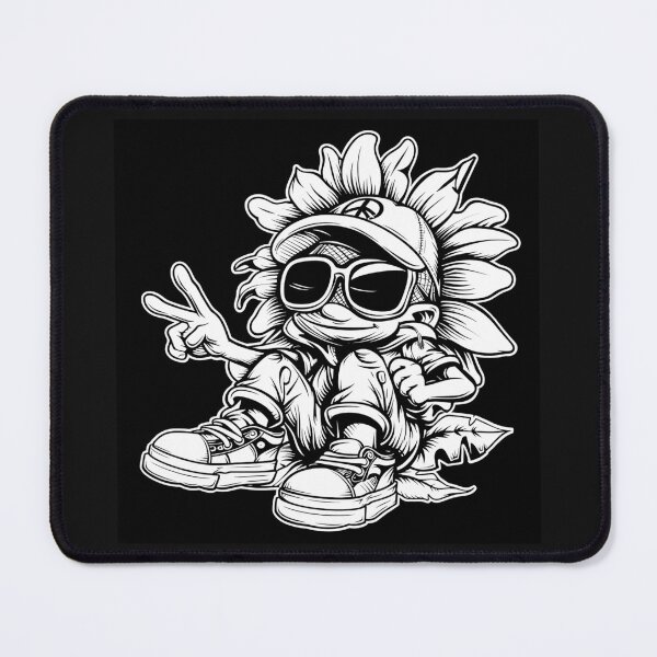Item preview, Cool Sunflower Hippie – Peace Sign Flower Character designed and sold by inkoutninja.