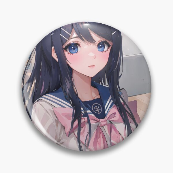Item preview, Sayaka Maizono Danganronpa Classroom Blue Eyes Calm designed and sold by bystudiolereve.