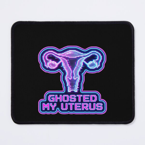 Item preview, Ghosted My Uterus Neon Synthwave Glitch Hysterectomy designed and sold by Georain.