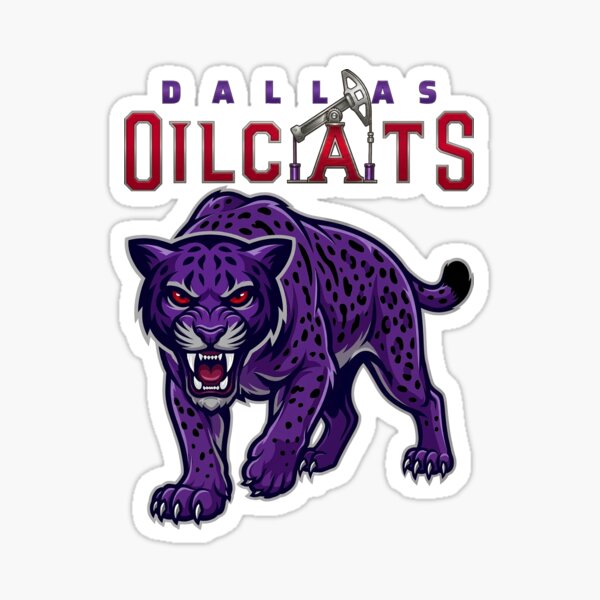 Item preview, Dallas Oilcats Prowling Logo designed and sold by CloveMan3.