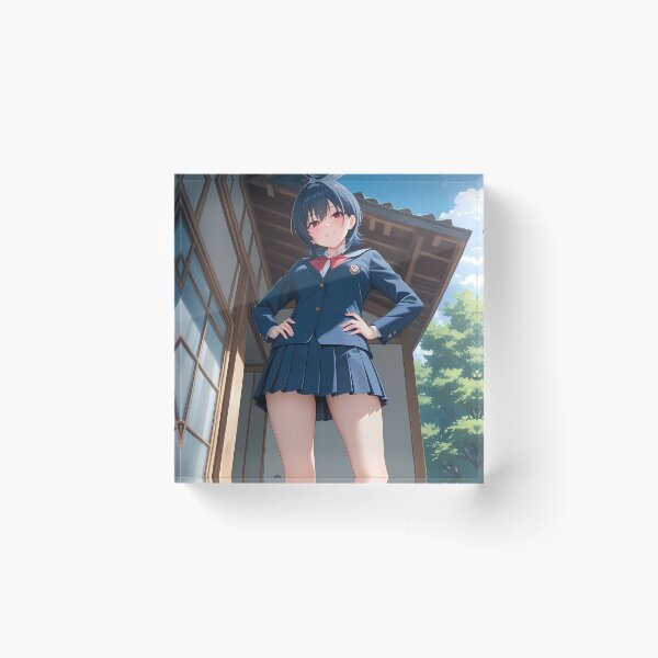 Item preview, Umi Asanagi Second Prettiest Girl Confident School Courtyard Pose designed and sold by bystudiolereve.