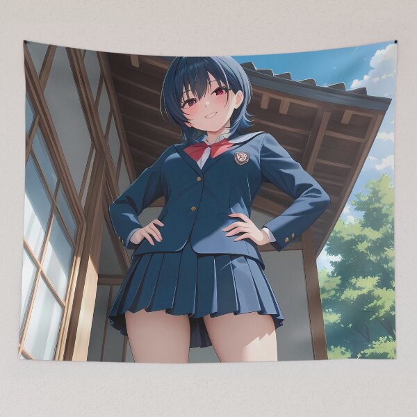 Item preview, Umi Asanagi Second Prettiest Girl Confident School Courtyard Pose designed and sold by bystudiolereve.