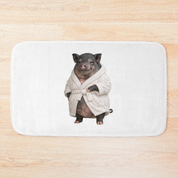 Item preview, Bathrobe Pot-Bellied Pig designed and sold by Sillytoe.