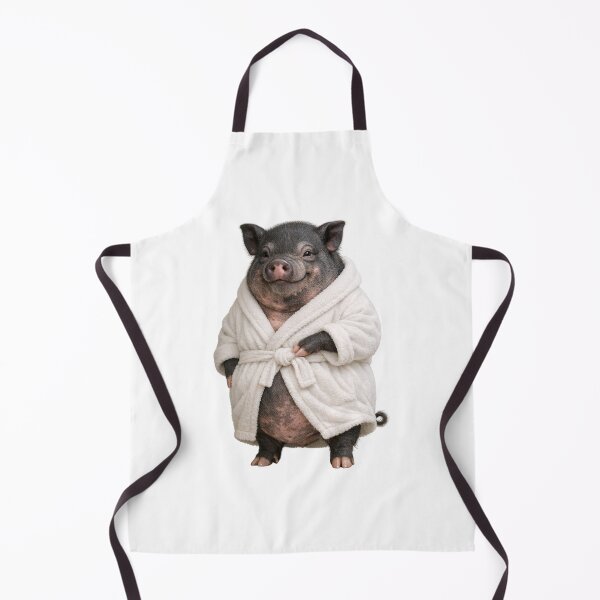 Item preview, Bathrobe Pot-Bellied Pig designed and sold by Sillytoe.