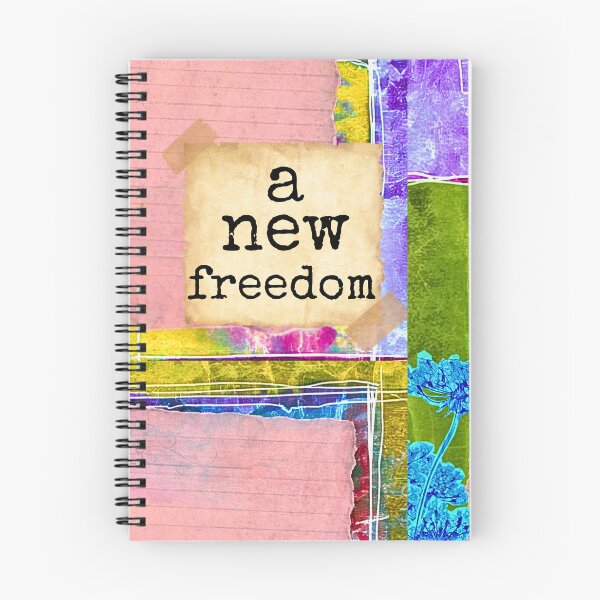 Item preview, recovery journal, floral notebook, 12 step slogan designed and sold by OmStudioz .