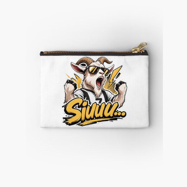 Item preview, GOAT Victory Siiuu Football Sticker designed and sold by PixoNest.