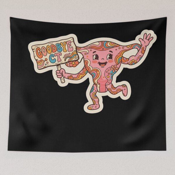 Item preview, Goodbye UT Retro 70s Psychedelic Groovy Hysterectomy designed and sold by Georain.