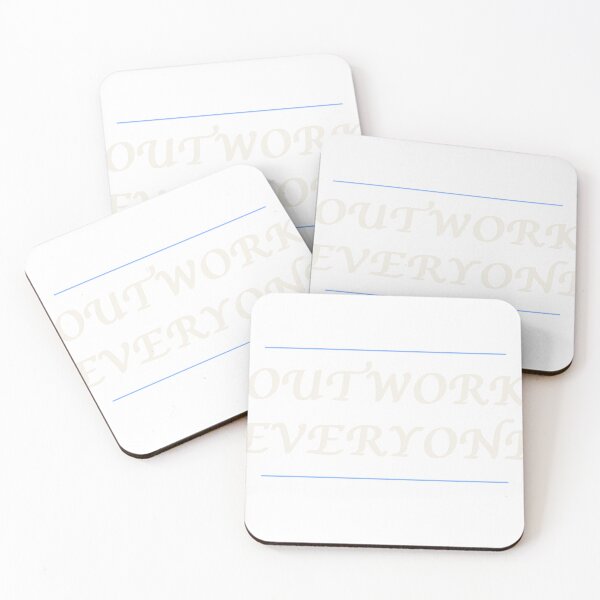 Item preview, Outwork Everyone Motivational Quote designed and sold by ThreadFlowstud.